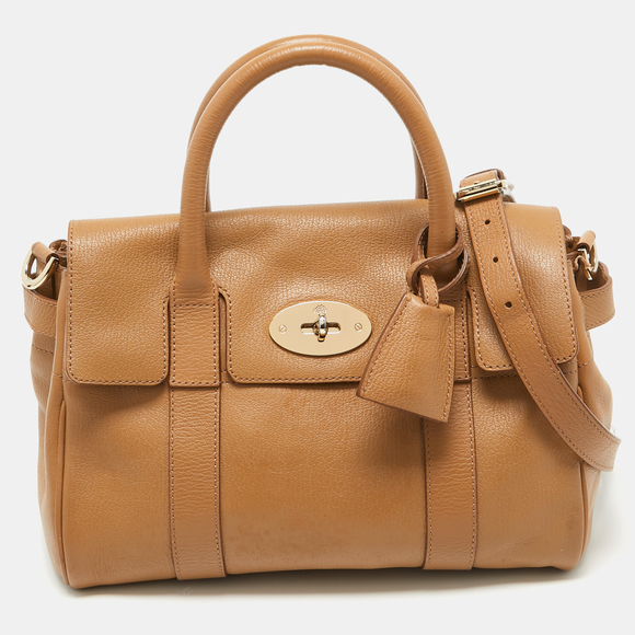 Mulberry Handbags - MULBERRY Brown Leather Small Bayswater Satchel